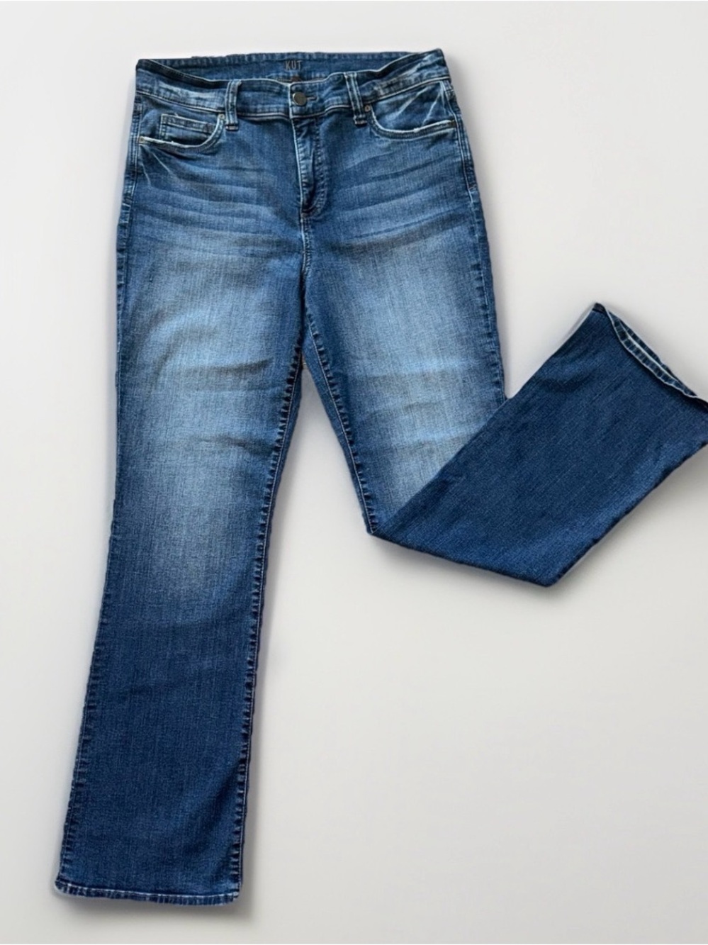 Kut From The Kloth Fab Ab Baby Bootcut Jeans High Rise 12 Western